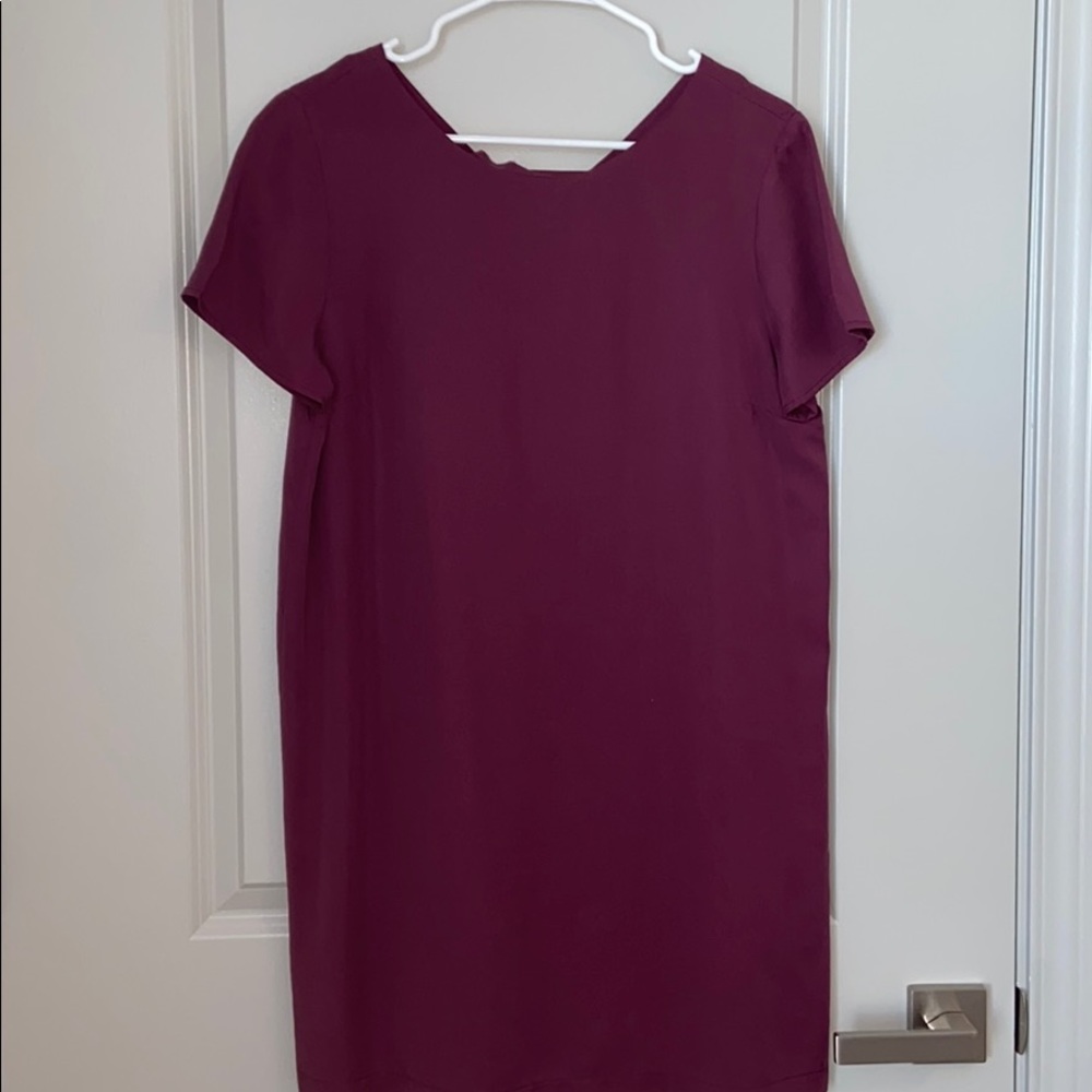 Lulu’s Maroon Open Back Dress